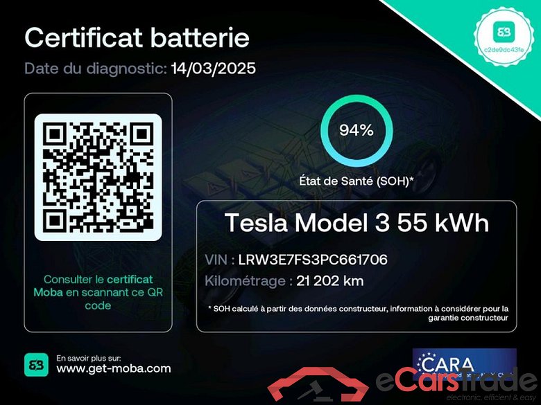 Tesla Propulsion TESLA Model 3 / 2018 / 4P / Berline Propulsion #2