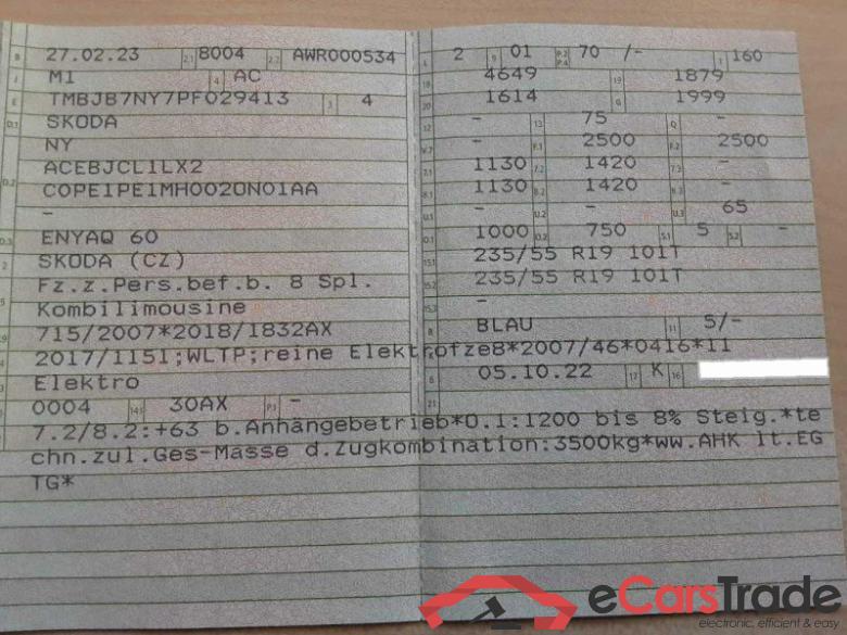 Skoda Enyaq (5AZ)(09.2020->) DE - SUV5 60, 60 Loft, 2020 - 2024 #2