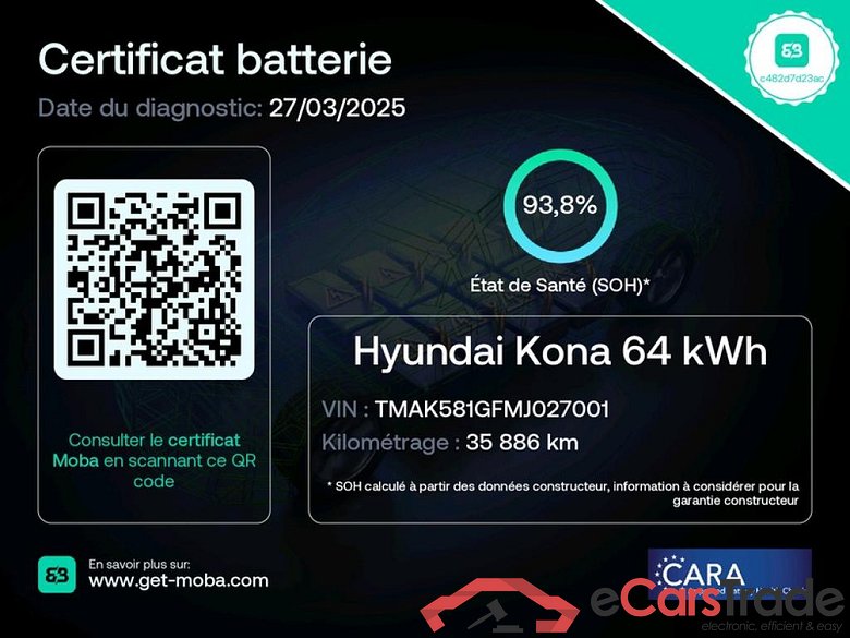 Hyundai ELECTRIQUE 64kWh 204 ch Executive Kona Executive Electrique 2WD 64kWh BVA #2