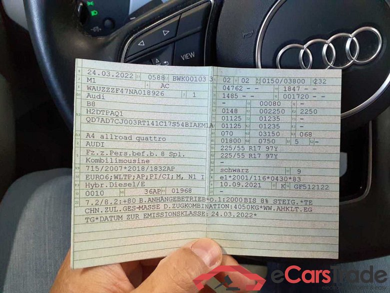 Audi A4 Allroad quattro (8WJ)(06.2019->) DE - Kb5 40 2.0 TDI EU6d, (EURO 6d), (Facelift) 2020 - 2023 #2