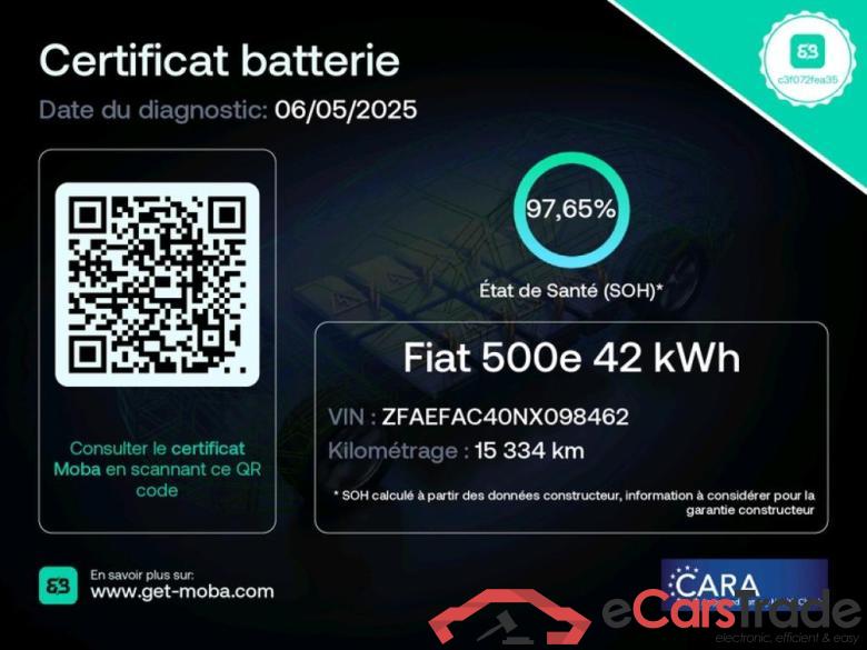 500 e Icone 42kWh BVA #2 500 e Icone 42kWh BVA #2