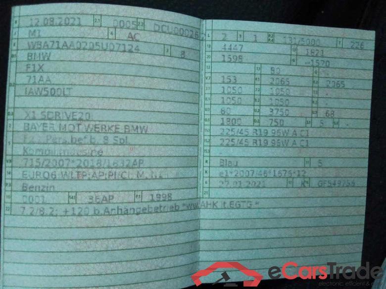 BMW X1 DE - SUV5 sDrive20i EU6d, M Sport (EURO 6d), (Facelift) 2020 - 2022 #5