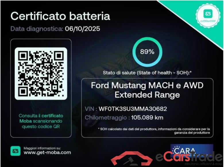 FORD MUSTANG MACH-E / 2020 / 5P / SUV 351CV EXTENDED RANGE AWD
