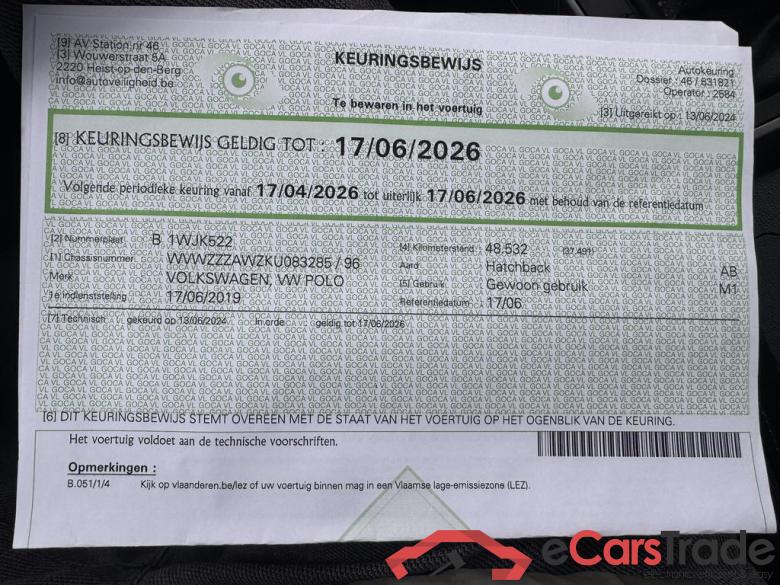 VOLKSWAGEN Polo Polo Comfortline 1.0  59 kW (80 pk) 5 versnellingen manueel #6