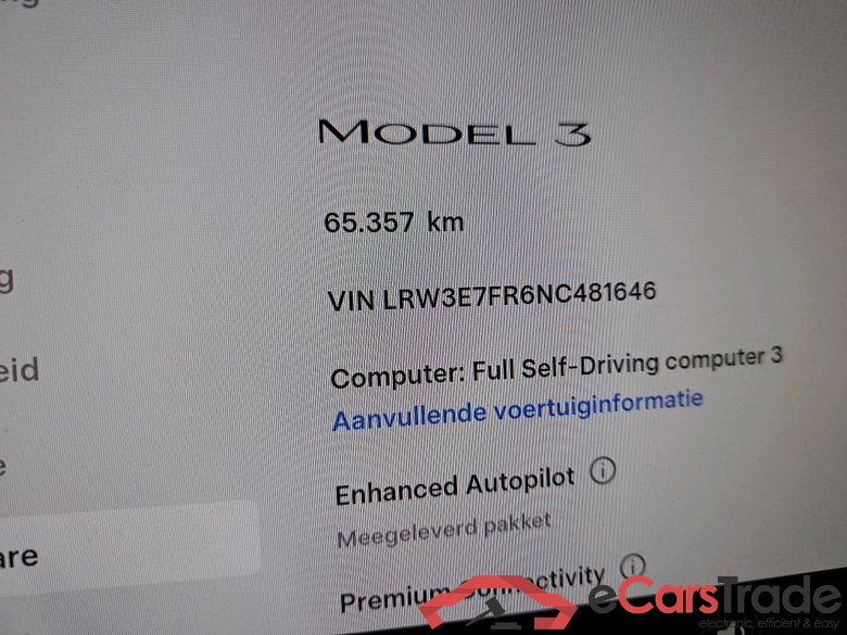 TESLA - TES MODEL 3 Standard RWD Plus 306PK & 19 Inch Stiletto & Enhanced Auto Pilot * ELECTRIC * #5