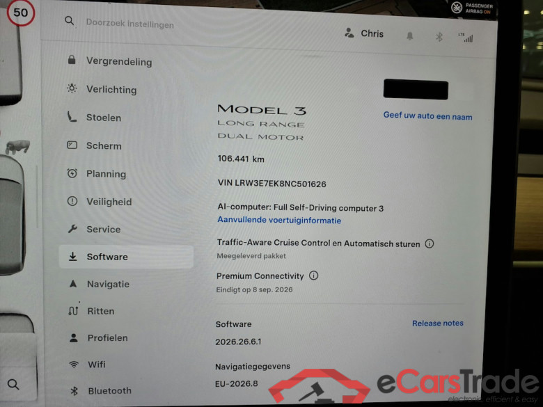 TESLA MODEL 3 BEV 75KWH LONG RANGE DUAL MOTOR 4WD AUTO