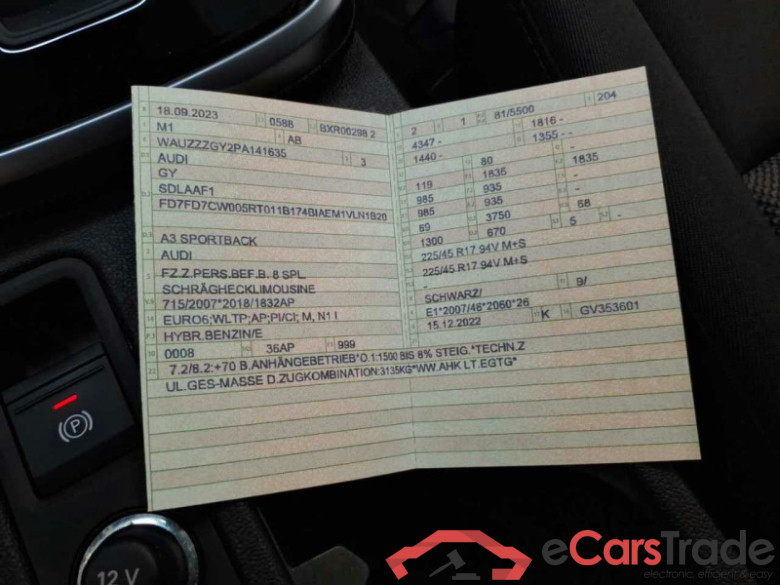 Audi A3 Sportback (8YA)(03.2020->) DE - LimS5 30 1.0 TFSI EU6d, MHEV S line, 2020 - 2024 #2